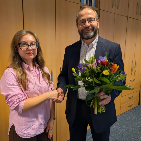 Begr&uuml;&szlig;ung Rybalka-Blum